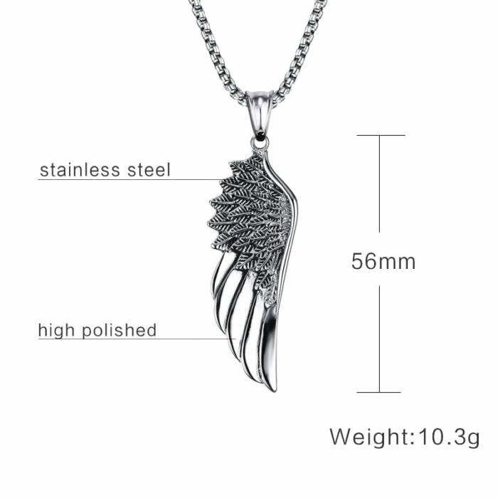 Vintage Feather Angel Wing Necklace [2 Colors]