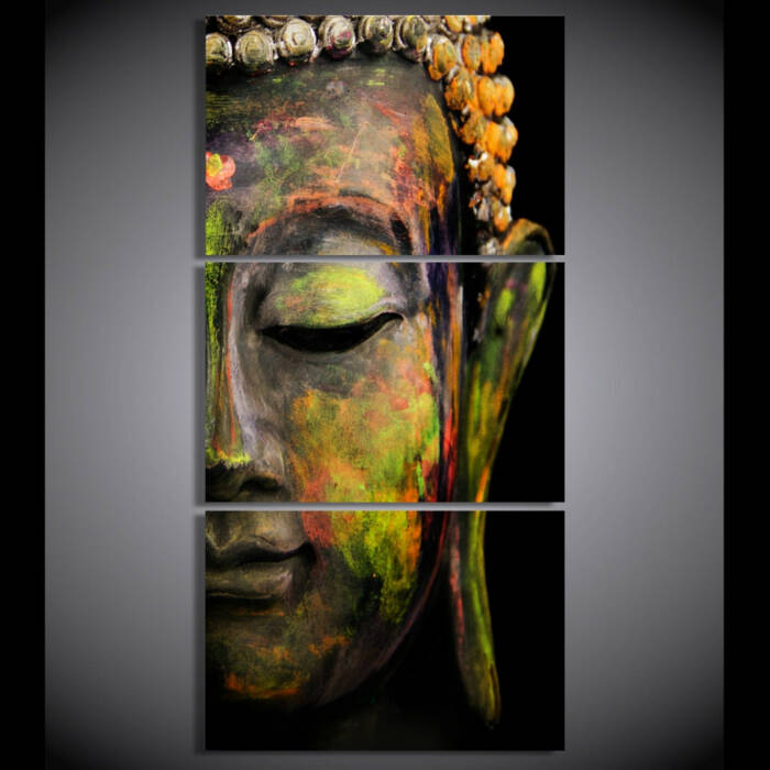 Df 90 HD print 3 piece canvas art Buddha