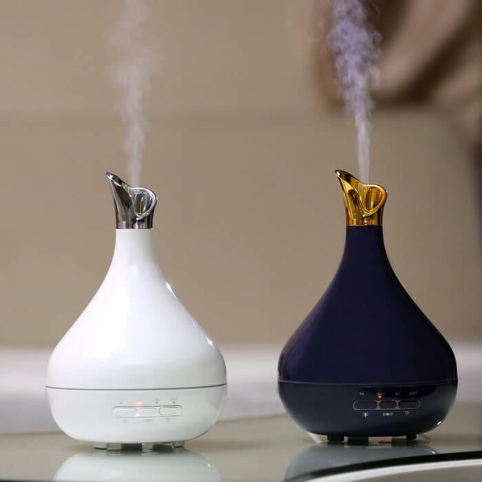 New Generation Porcelain Essential Oil Diffuser with 7 Color LED Light