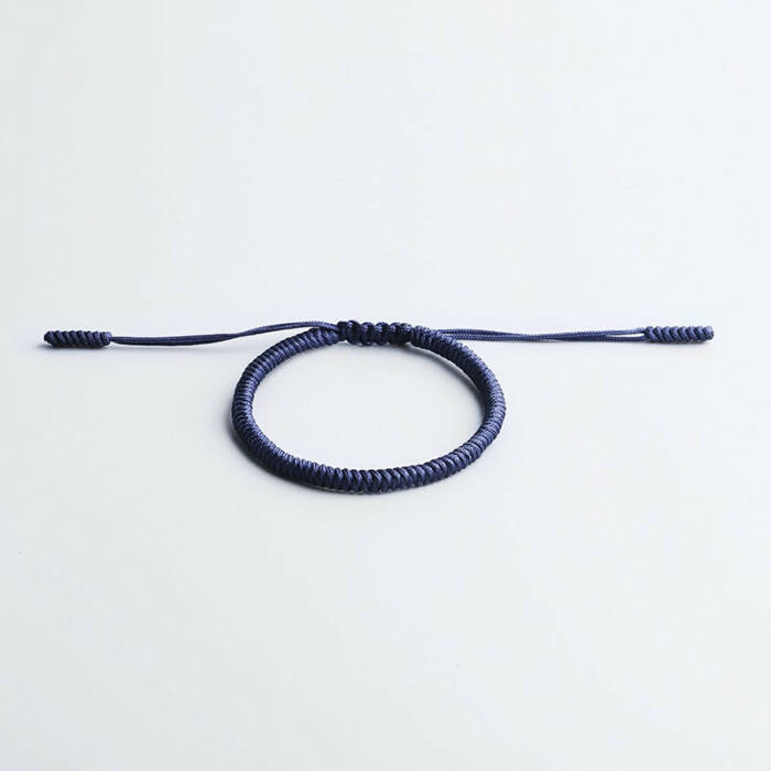 Handmade Tibetan Lucky Bracelet - Navy Blue