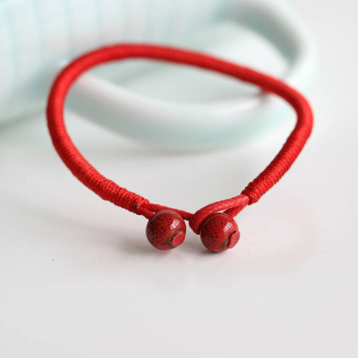 Couple Tibetan Lucky Bracelets - Ceramic Bead
