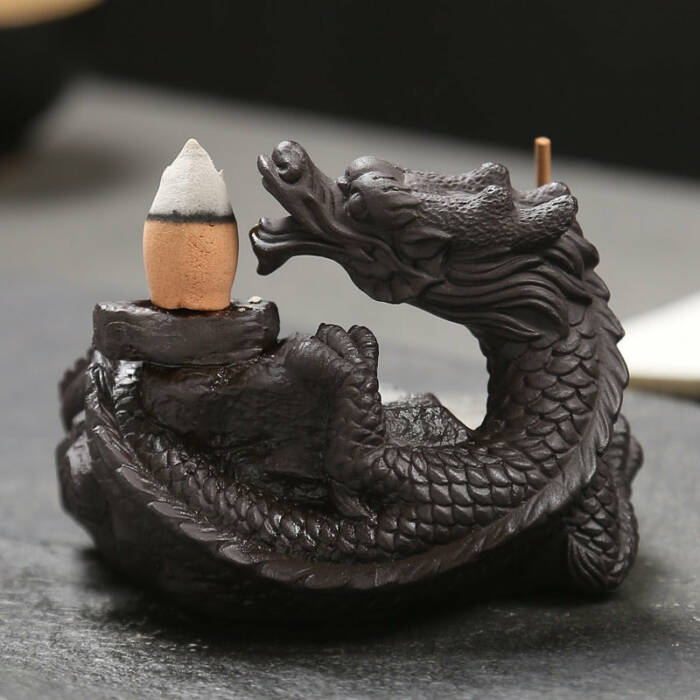 Back-flow Dragon Incense Burners