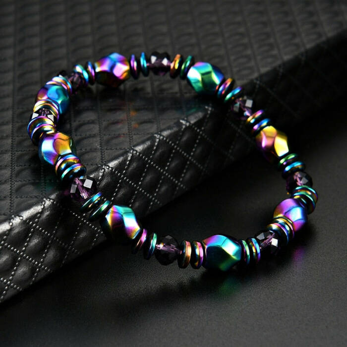 Magnetic Therapy Bracelet - Blue and Purple
