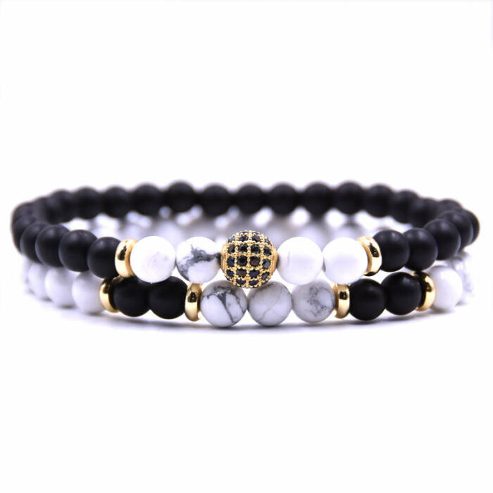 Howlite Disco Ball Bracelets - Calming and Compromise