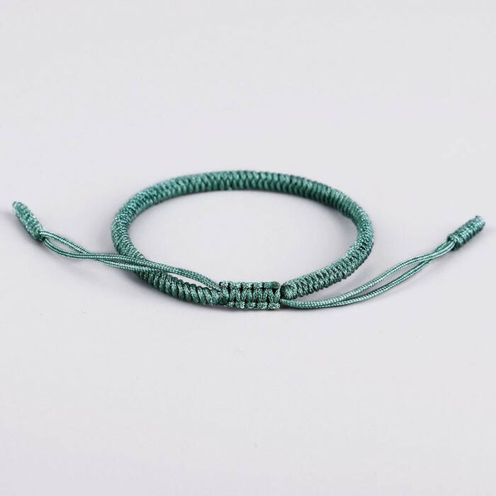 Tibetan Handmade Lucky Bracelet - Jade Green