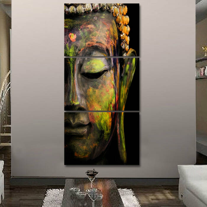 Df 90 HD print 3 piece canvas art Buddha