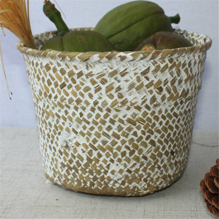 Df 123 Rattan Grass Storage Basket Handmade