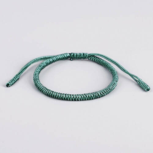 Tibetan Handmade Lucky Bracelet - Jade Green