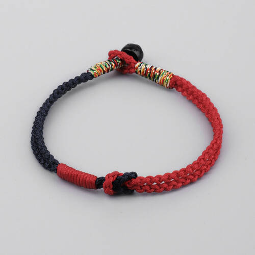 Handmade Lucky Bracelet - Red & Black