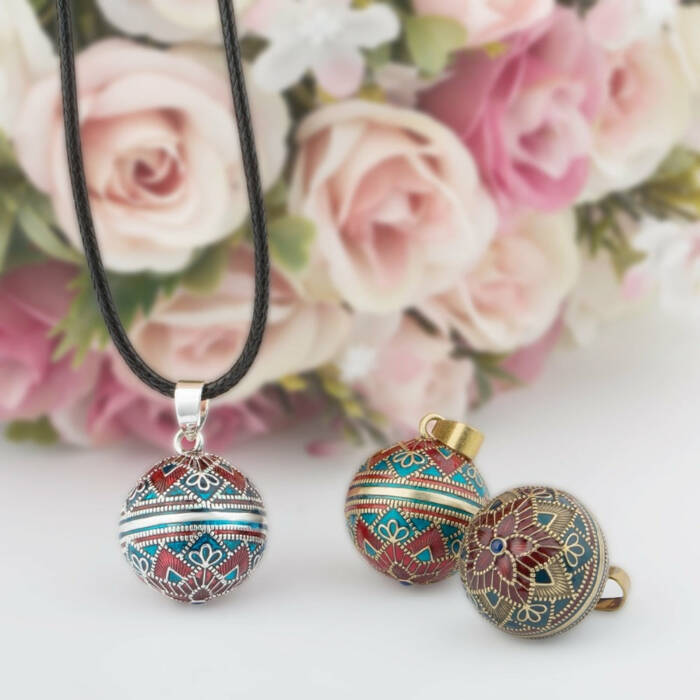 Vintage Harmony Chime Ball Pendant Necklace