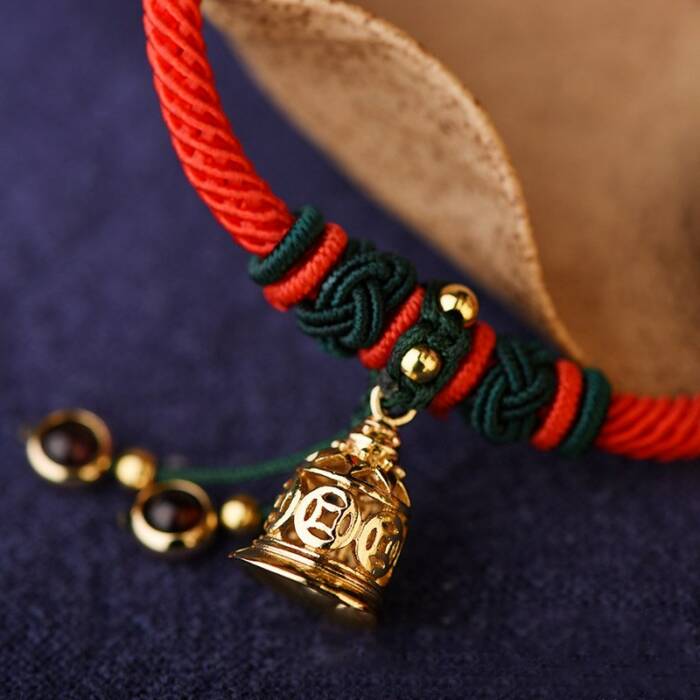 Df Handmade Ethnic Lucky Energy Bracelet - Ring the bell of Happiness