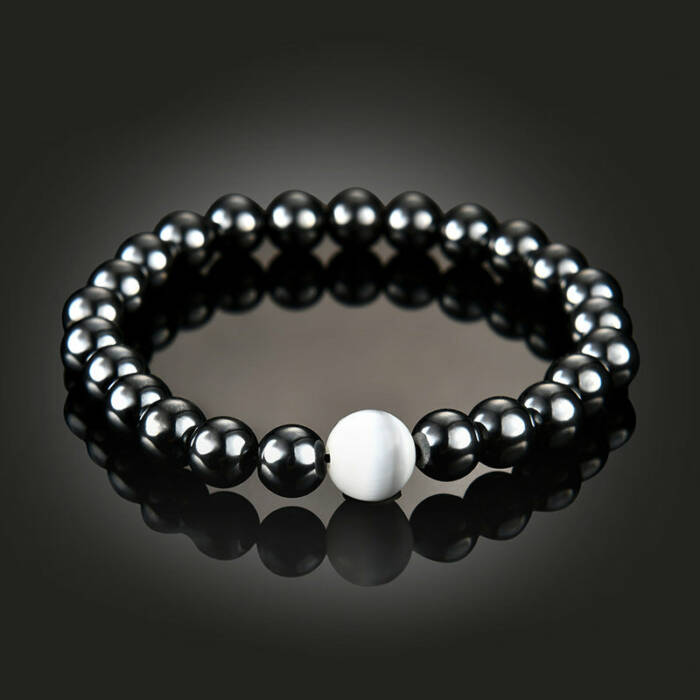 Magnetic Therapy Bracelet - Black and White