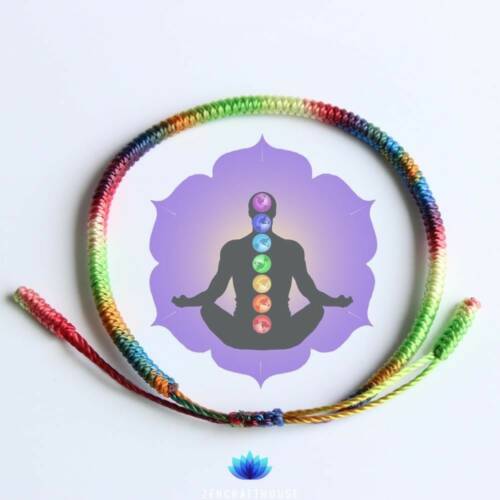 Tibetan Lucky Knots Bracelet - 7 Chakras Color Balancing